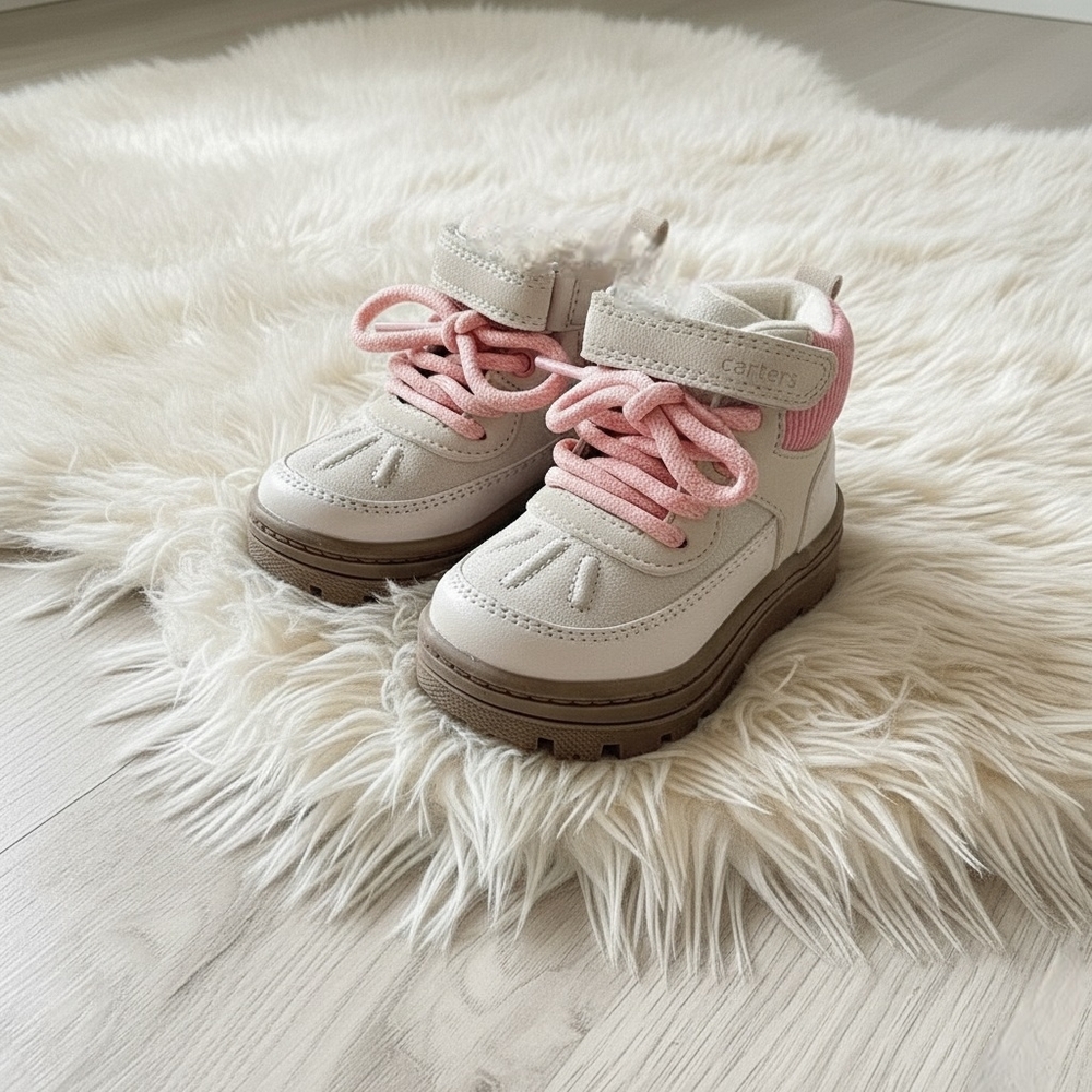 Carter's Toddler Boots Pink And Cream